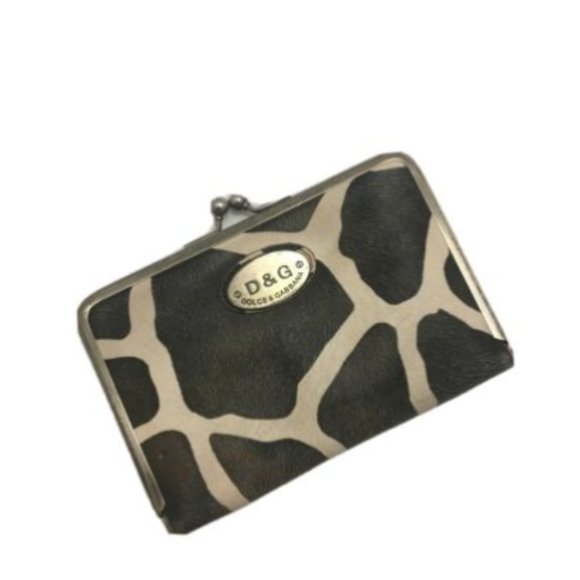 Dolce & Gabbana Handbags - Dolce & Gabbana Vintage Snap Wallet Animal Brown